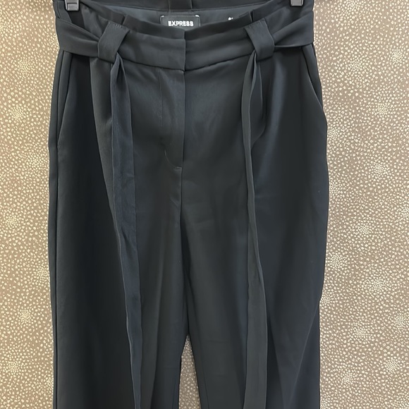 🔥🔥🔥Express Black Tie Waisted Trousers Pants - Picture 5 of 6